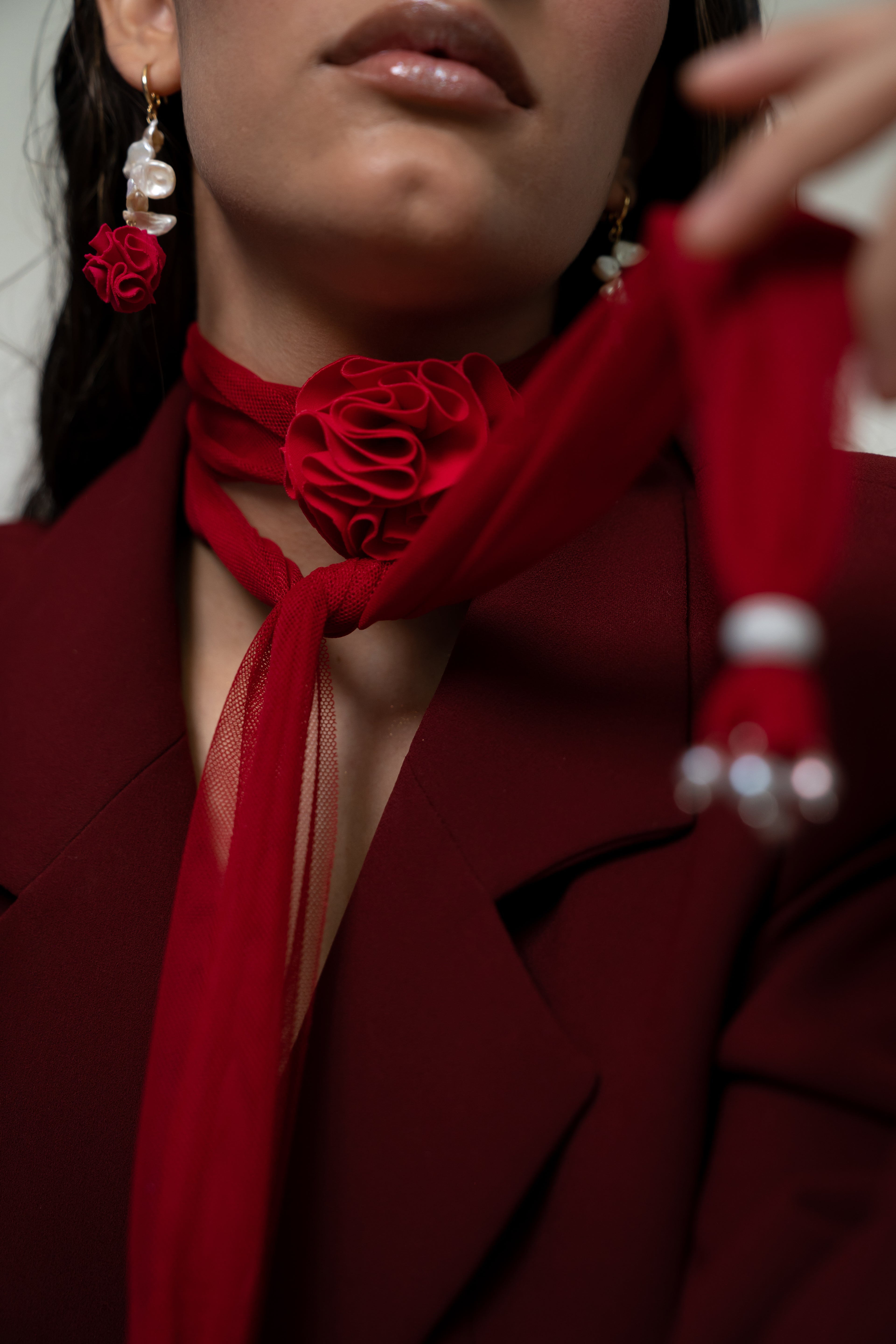 Romantic in the hallway