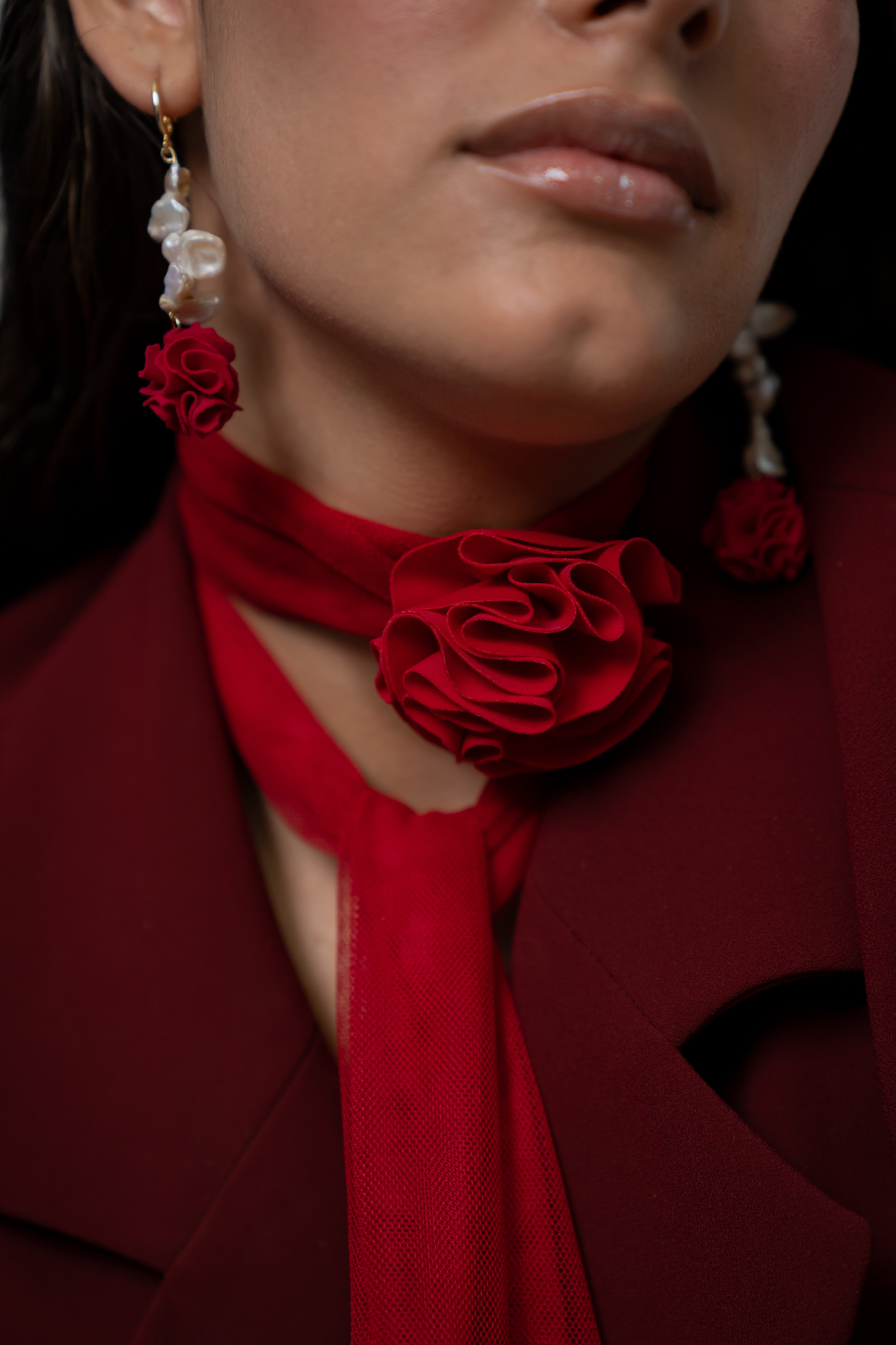 Romantic in the hallway