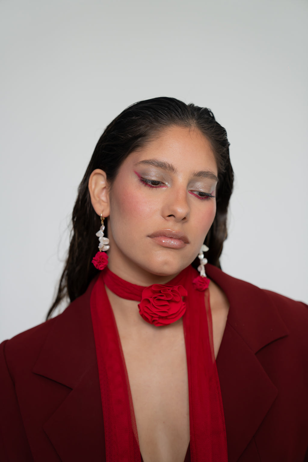 Romantic in the hallway