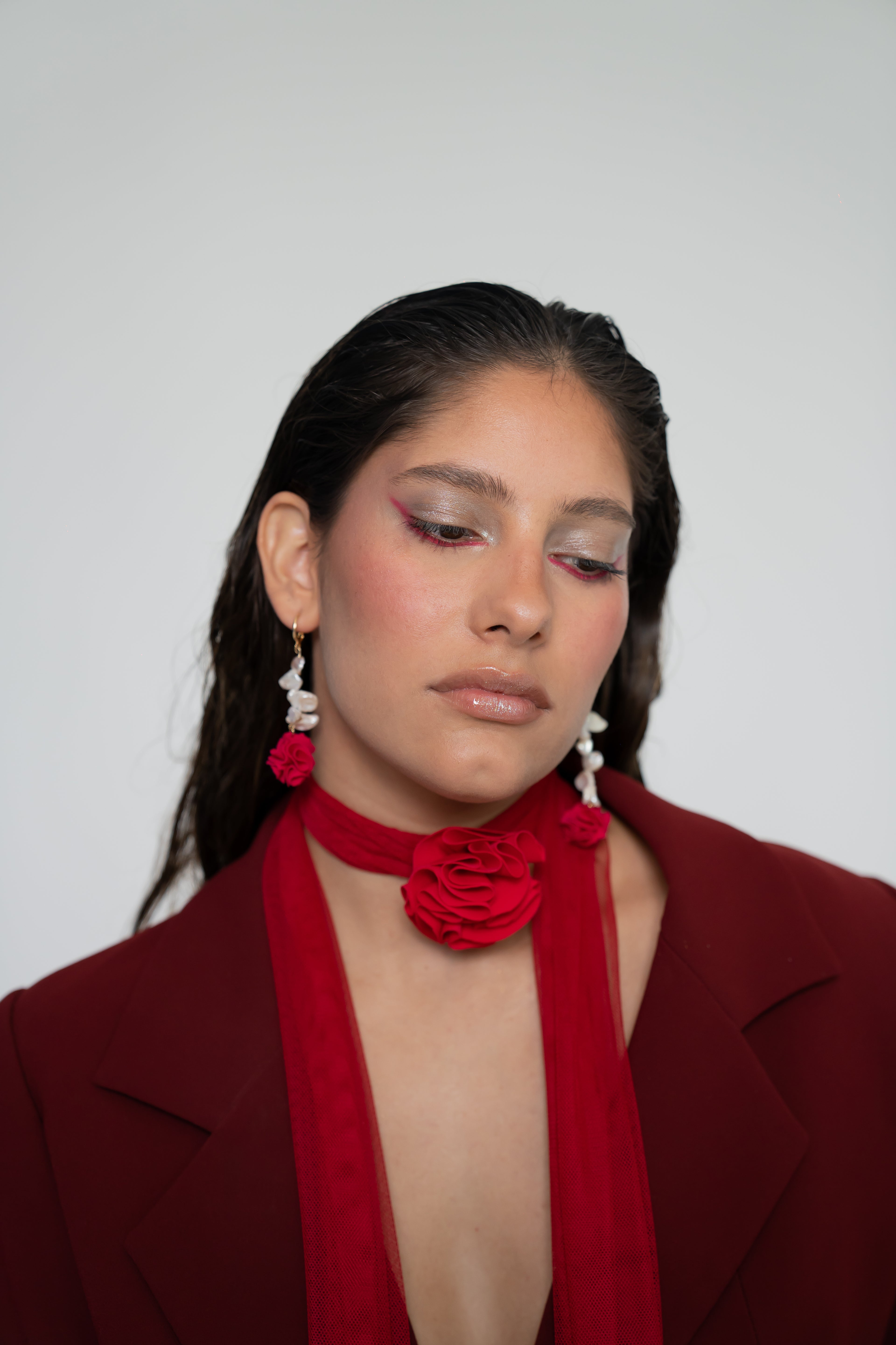 Romantic in the hallway